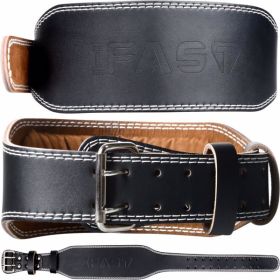 XL Size Weight Lifting Belt, Leather Weight Lifting Belt for Men and Women with 4 inch Padded Lumbar Support Belt for Weightlifting Deadlift