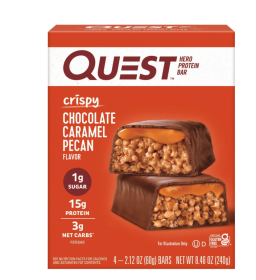 Quest Crispy Protein Bar, 15g Protein, Gluten Free, 4 Count