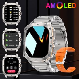 Smart Watches, AMOLED HD Touch Screen Smart Watch With Voice Assistant/Message Reminder/Weather Forcest/Sport Modes