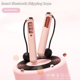 Smart Bluetooth Skipping Rope With CounterFitness Weight Bearing Ball (Option: A8 Powder Bluetooth English)