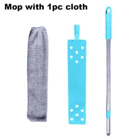 Bed Bottom Cleaning Dust Removal, Retractable Household Cleaning (Option: Mop With 1PC Cloth)