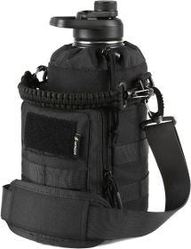 VOTAGOO 64Oz Tactical Water Bottle (Color: Black)